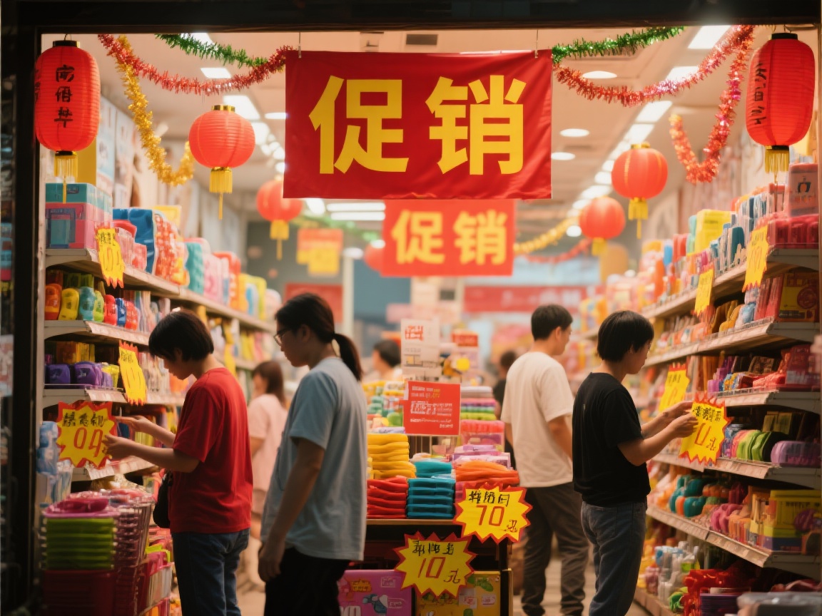 店员使用平板为顾客提供个性化服务